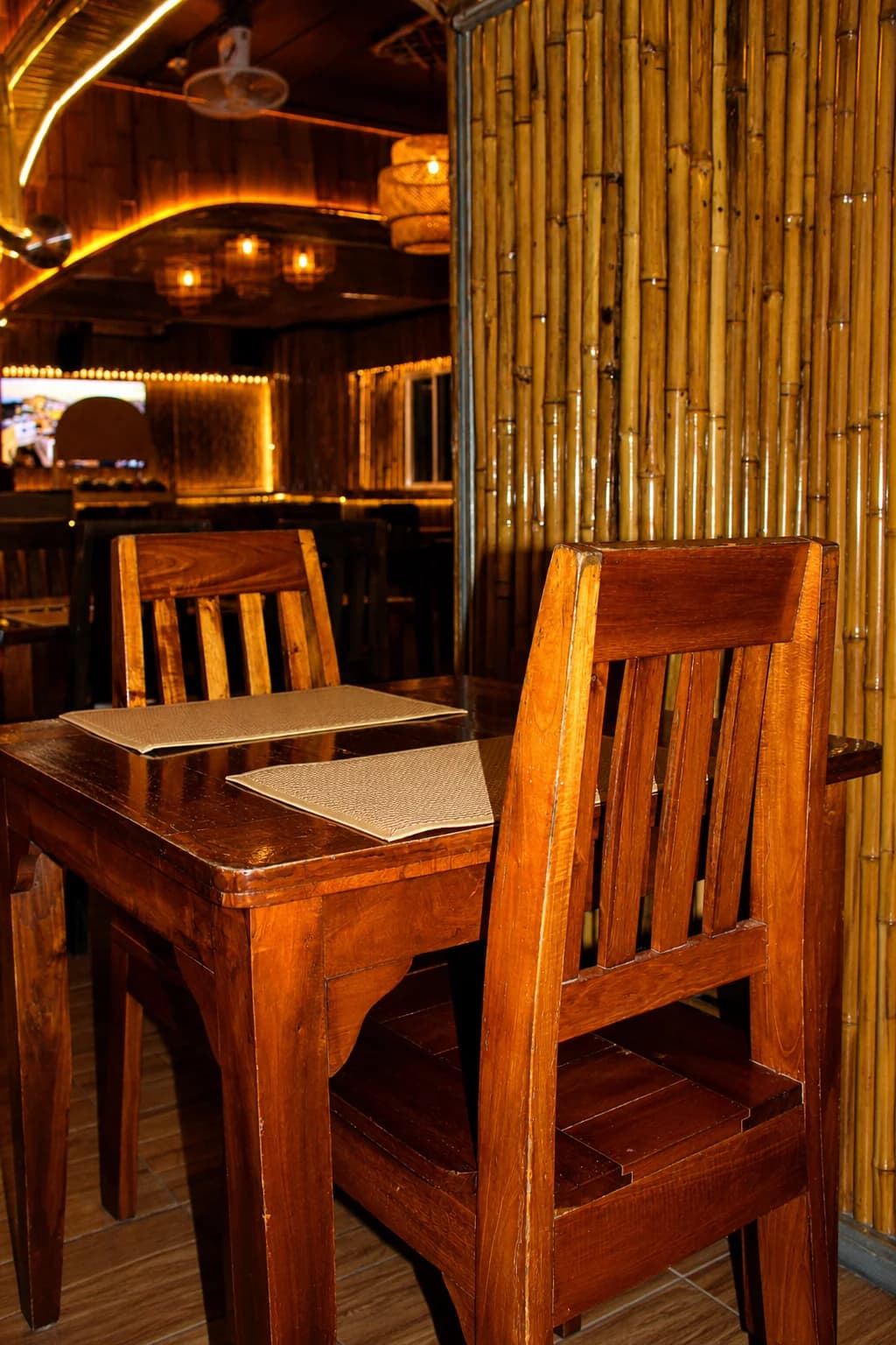 MESA's dining room in warm daylight